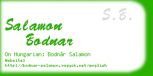 salamon bodnar business card