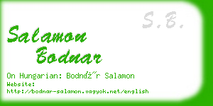 salamon bodnar business card